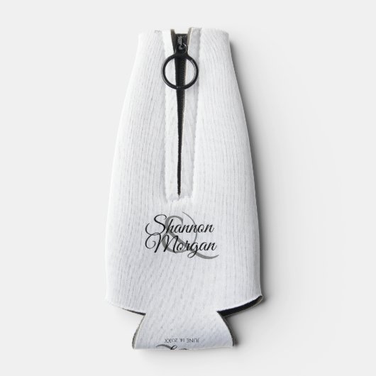 Gay Pride Rainbow Flag Wedding Foam Bottle Cooler (Achterkant)