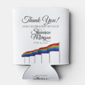 Gay Pride Rainbow Flag Wedding Foam Koelbox Blikjeskoeler (Achterkant)