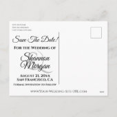 Gay Pride Rainbow Flag Wedding Save the Date Card Feestdagenkaart (Achterkant)
