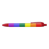 Gay Pride Rainbow Flag Zwarte Inkt Pen (Bovenkant)
