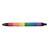 Gay Pride Rainbow Flag Zwarte Inkt Pen (Voorkant)