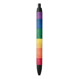 Gay Pride Rainbow Flag Zwarte Inkt Pen