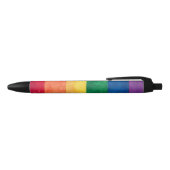 Gay Pride Rainbow Flag Zwarte Inkt Pen (Bovenkant)