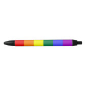 Gay Pride Rainbow Flag Zwarte Inkt Pen (Voorkant)