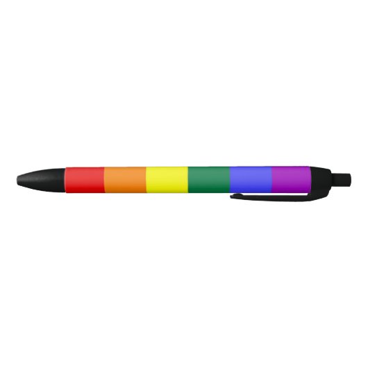 Gay Pride Rainbow Flag Zwarte Inkt Pen (Bodem)