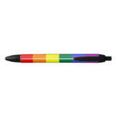 Gay Pride Rainbow Flag Zwarte Inkt Pen (Achterkant)