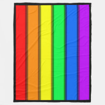 GAY PRIDE RAINBOW ... Fleece Deken