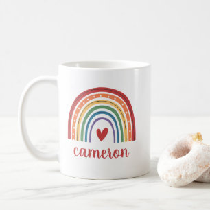 Gay Pride Rainbow gepersonaliseerd Koffiemok