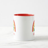 Gay Pride Rainbow gepersonaliseerd Mok (Midden)