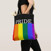 Gay Pride Rainbow gepersonaliseerd Tote Bag (Dichtbij)
