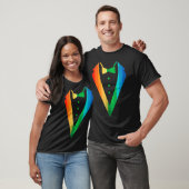Gay Pride Rainbow Grafische Tuxedo Mannen Vrouwen  T-shirt (Unisex)