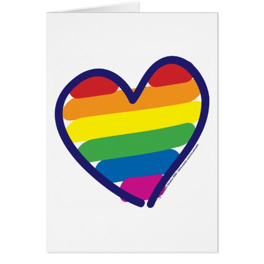 Gay Pride Rainbow Heart (Voorkant)