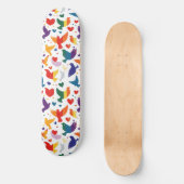 Gay Pride Rainbow Hearts Doves LGBTQ+ Skateboard (Voorkant)