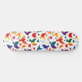 Gay Pride Rainbow Hearts Doves LGBTQ+ Skateboard (Horizontaal)