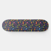 Gay Pride Rainbow Hearts LGBTQ+ Skateboard (Horizontaal)