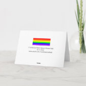 Gay Pride Rainbow-Kaart (puur kleuren) Kaart (Achterkant)