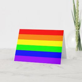Gay Pride Rainbow-Kaart (puur kleuren) Kaart