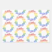 Gay Pride Rainbow kerst Inpakpapier Vel (Voorkant 3)