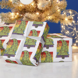 Gay Pride Rainbow - kerstboom Cadeaupapier