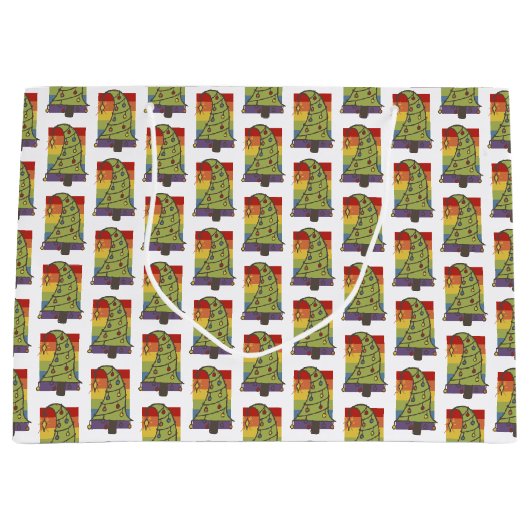 Gay Pride Rainbow - kerstboom Groot Cadeauzakje (Voorkant)