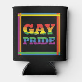 Gay Pride Rainbow-kleuren Blikjeskoeler (Voorkant)