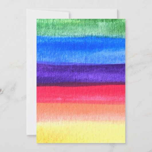 Gay Pride Rainbow Lesbian LGBT Wedding Kaart (Achterkant)