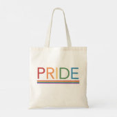 Gay PRIDE Rainbow LGBT Canvas tas (Achterkant)