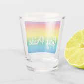 Gay Pride Rainbow LGBT Shot Glass Glas (Achterkant)