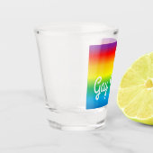 Gay Pride Rainbow LGBT Shot Glass Glas (Links)