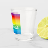 Gay Pride Rainbow LGBT Shot Glass Shot Glas (Rechts)