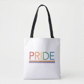 Gay PRIDE Rainbow LGBTQ Canvas tas (Voorkant)