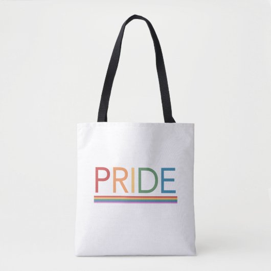 Gay PRIDE Rainbow LGBTQ Canvas tas (Voorkant)