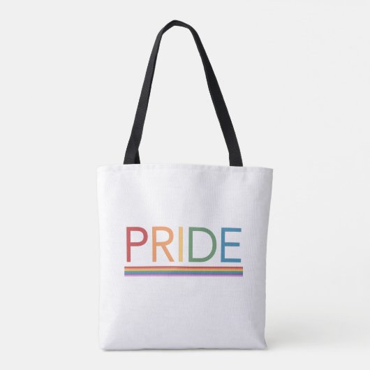 Gay PRIDE Rainbow LGBTQ Canvas tas (Achterkant)