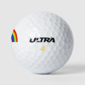 Gay Pride Rainbow Liefde is liefde. Golfballen (Logo)