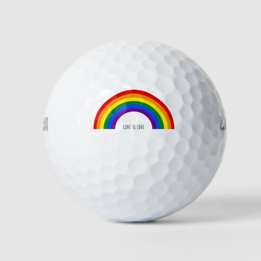 Gay Pride Rainbow Liefde is liefde. Golfballen (Voorkant)