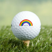 Gay Pride Rainbow Liefde is liefde. Golfballen (Insitu Shirt)