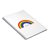 Gay Pride Rainbow Liefde is liefde. Notitieboek (Rechterzijde)