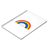 Gay Pride Rainbow Liefde is liefde. Notitieboek (Linkerzijde)