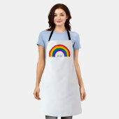 Gay Pride Rainbow Liefde is liefde. Schort (Gedragen)