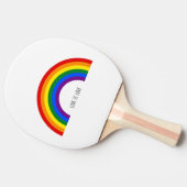 Gay Pride Rainbow Liefde is liefde. Tafeltennisbatje (Zijkant)
