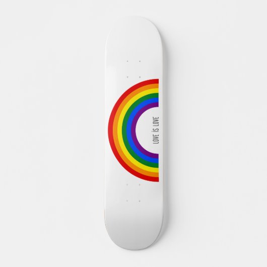 Gay Pride Rainbow Liefde Persoonlijk Skateboard (Voorkant)