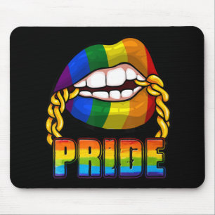Gay Pride Rainbow Lips LGBT Awareness Month 2022 Muismat