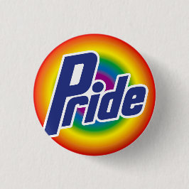 Gay Pride Rainbow Logo Button