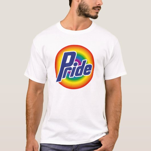 Gay Pride Rainbow Logo T-Shirt (Voorkant)