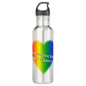 Gay Pride Rainbow Love Botles Waterfles (Voorkant)