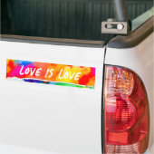 Gay Pride Rainbow Love Bumpersticker (Op Truck)