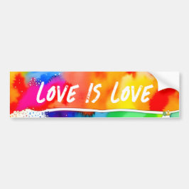 Gay Pride Rainbow Love Bumpersticker