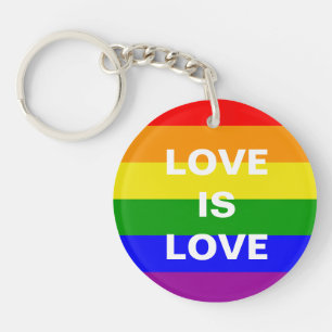 Gay Pride Rainbow Love Sleutelhanger