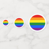 Gay Pride Rainbow Love Wedding Confetti (Voorkanten)