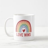 Gay Pride Rainbow Love wint Koffiemok (Links)